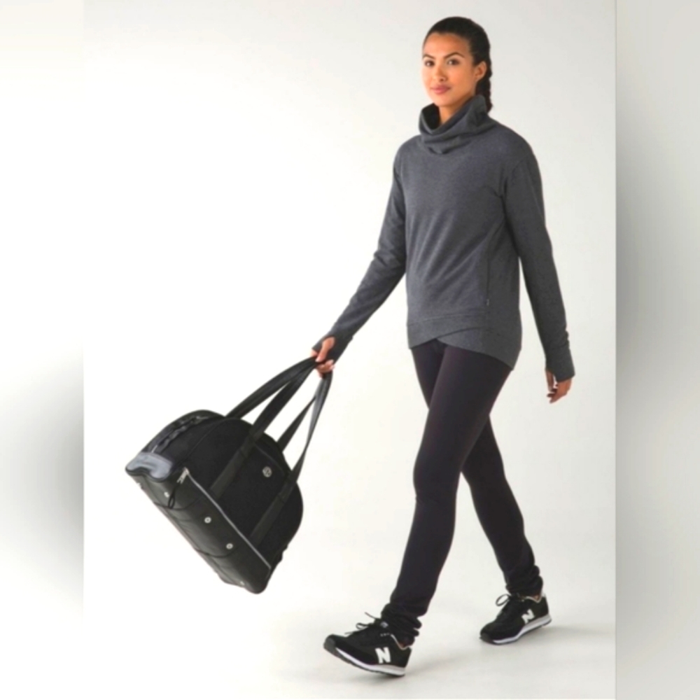 LULULEMON On the double pullover gray size 6